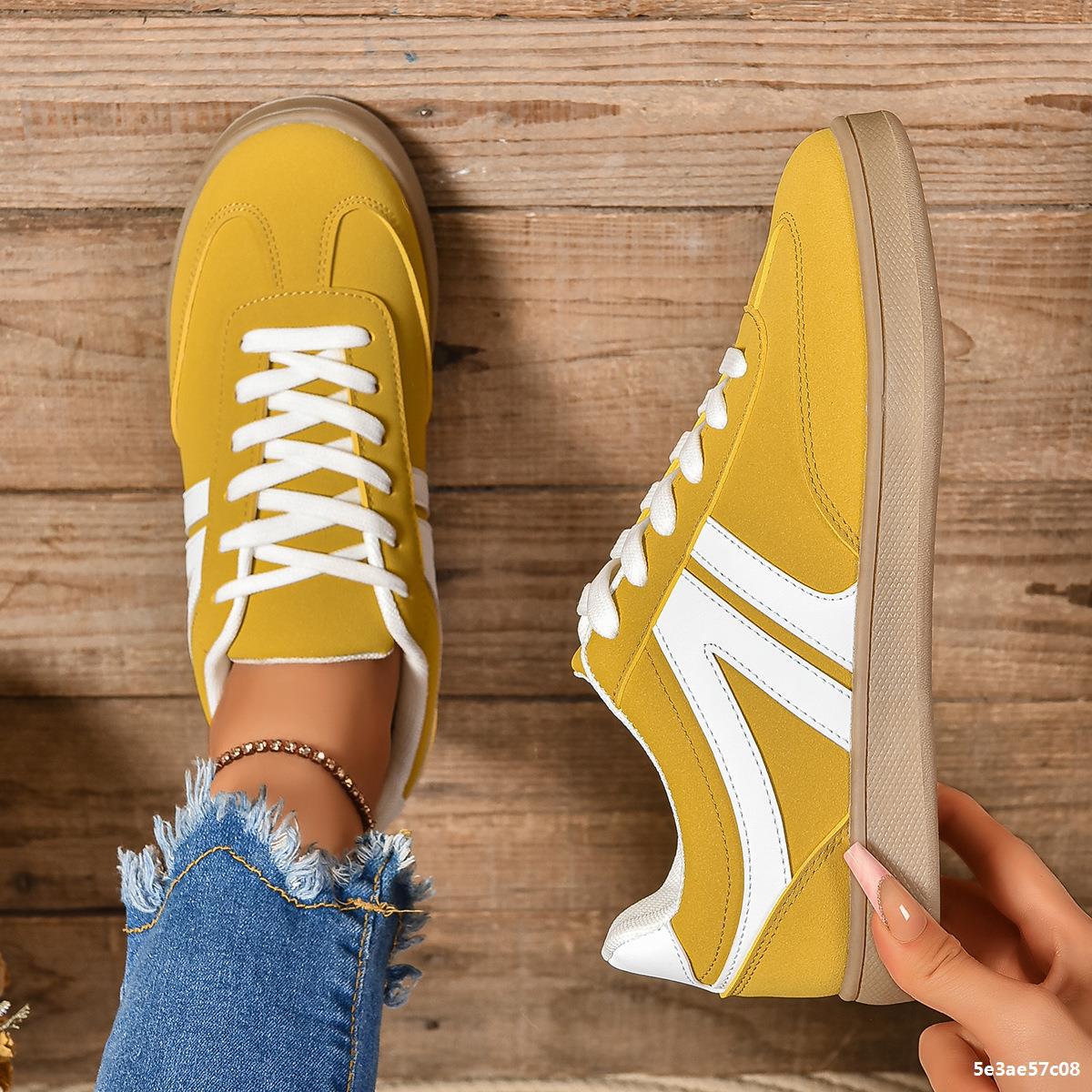 Lace-Up Shoes with Round Toe and PU Upper Material | Ideal for All Seasons