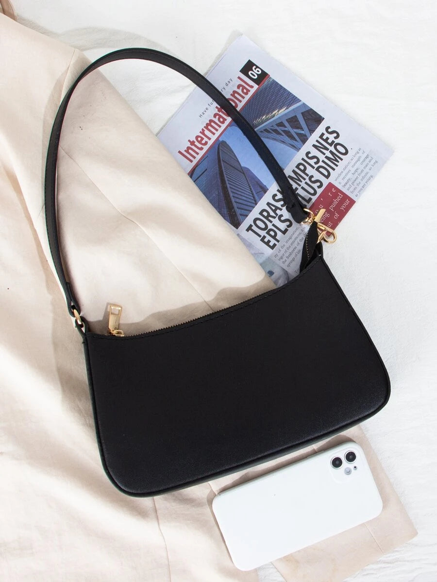 Irene – Minimalist Zipper Shoulder Bag for College Students