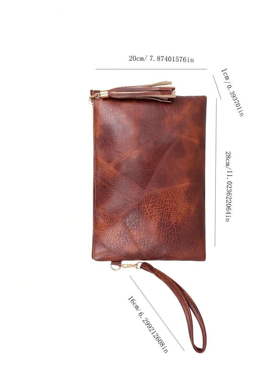 Irene – Retro Chic Embossed Wristlet Bag