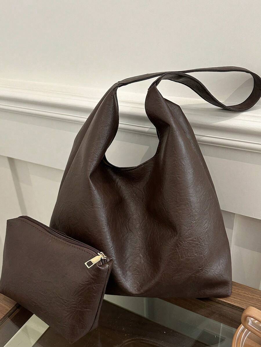 Irene – Solid Color 2-in-1 Commuter Shoulder Bag