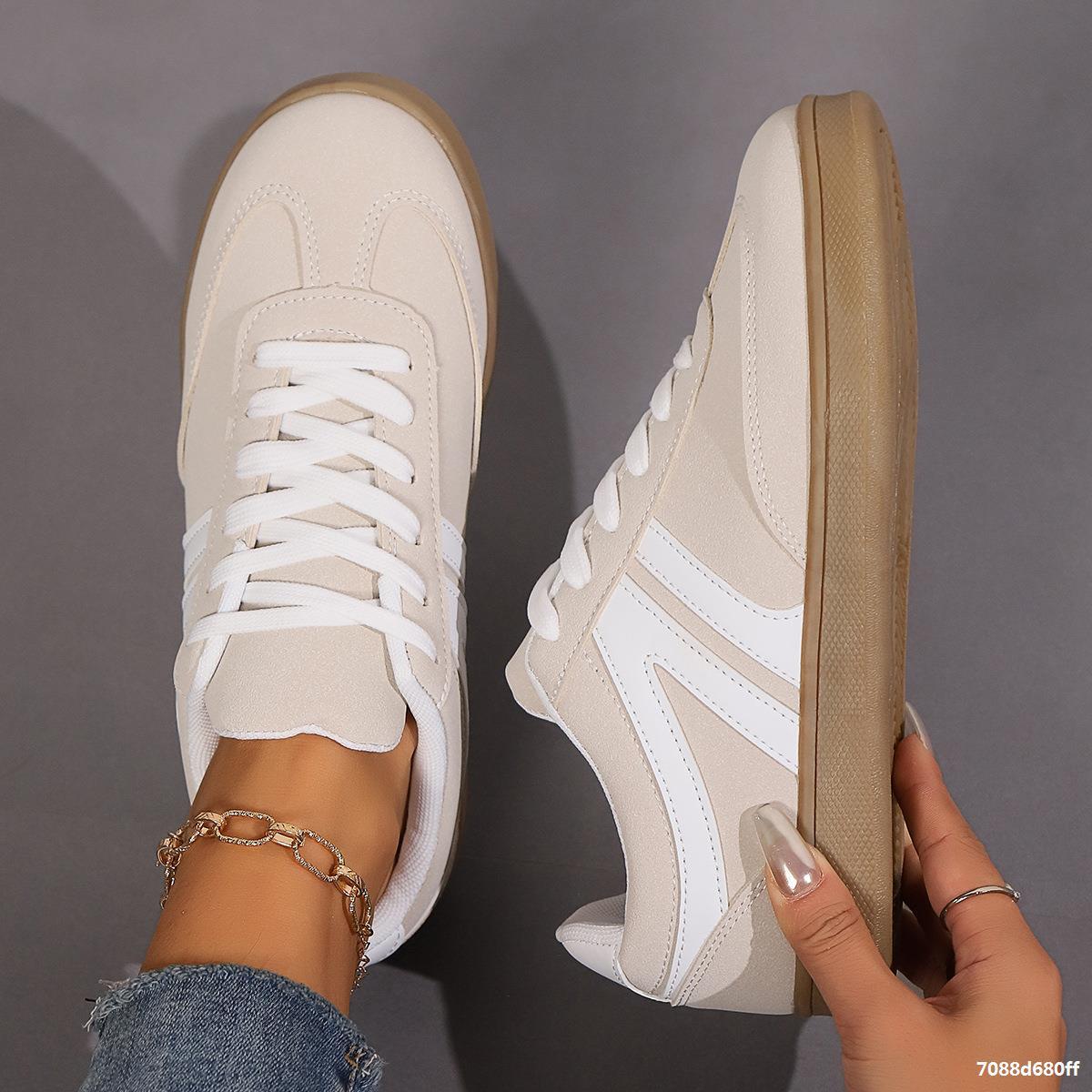 Lace-Up Shoes with Round Toe and PU Upper Material | Ideal for All Seasons