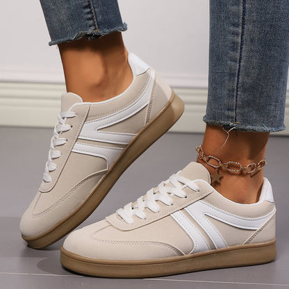 Lace-Up Shoes with Round Toe and PU Upper Material | Ideal for All Seasons